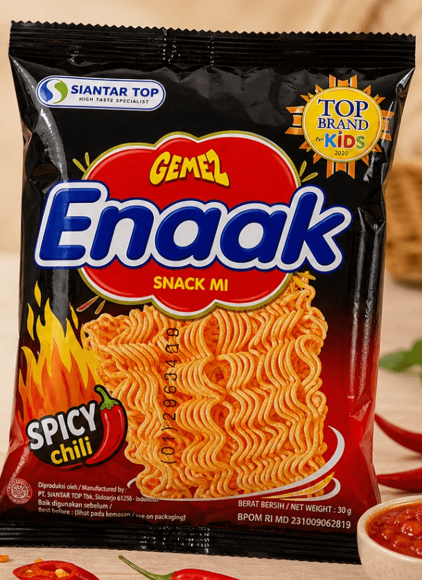 GEMEZ ENAAK SNACK MI SPICY 60 x 22G
