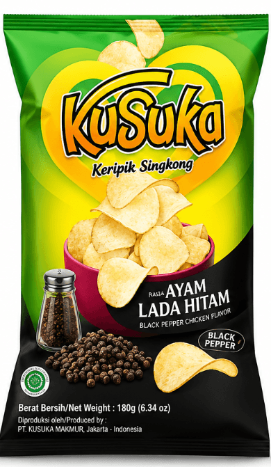 KUSUKA CHIPS LADA HITAM