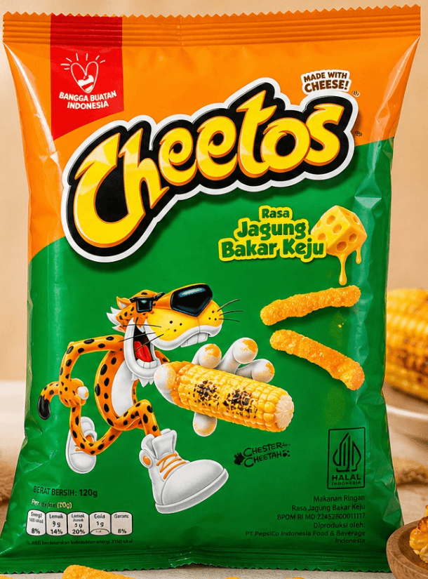 CHEETOS SNACK CORN & CHEESE 14 X 120G