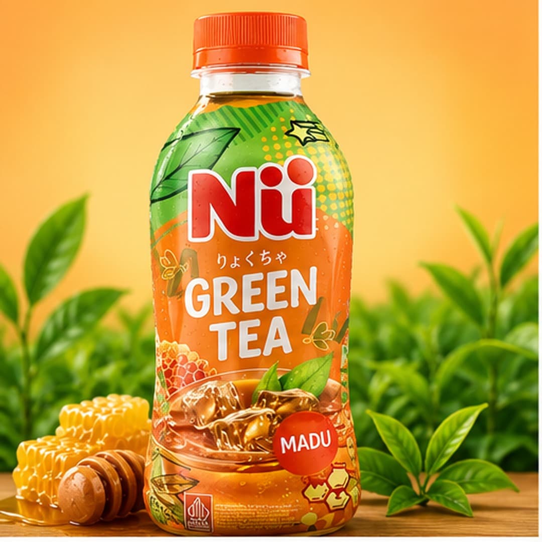 NU GREEN TEA MADU 330ML