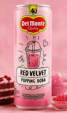 DELMONTE BOBA RED VELVET