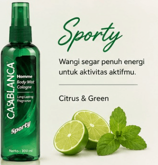 CASABLANCA B/MIST SPRAY SPORTY/DARK GREEN