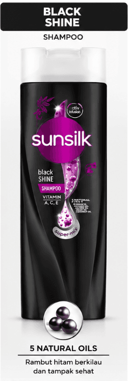 SUNSILK SHP BLACK 300ML
