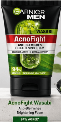 GNR MEN FOAM AC ANTI-BLEMISHES BRIGHTENING WASABI