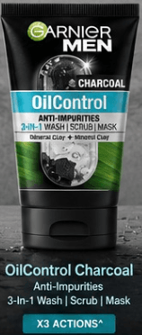 GNR MEN ANTI IMPURITIES 3 IN 1 SRCUB MASK