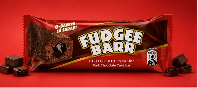 FUDGEE BARR DARK COKLAT 10'S