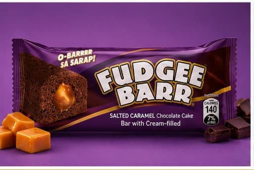 FUDGEE BARR SALT CARAMEL 10'S