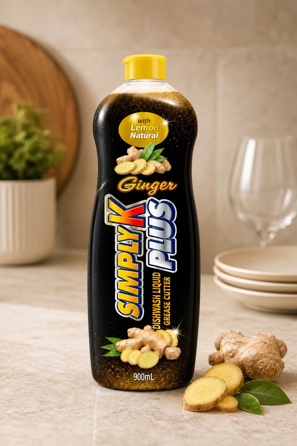 Simply K Plus Dish Wash - Ginger