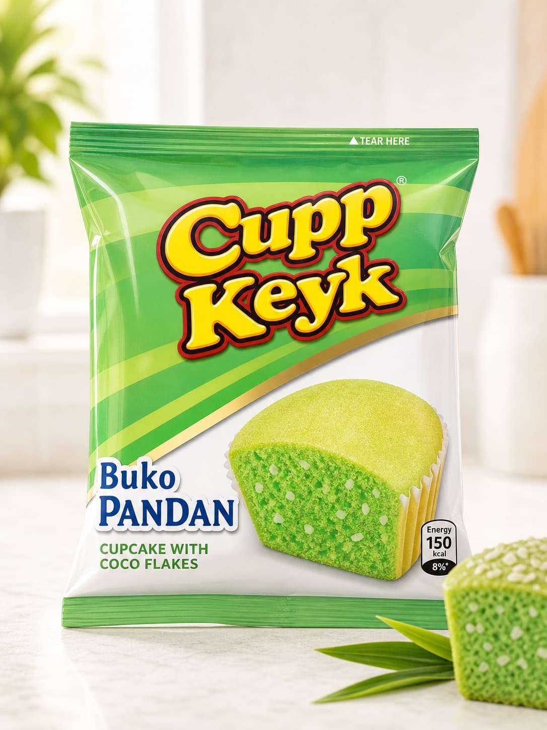 CUPP KEYK BUKO PANDAN CAKE