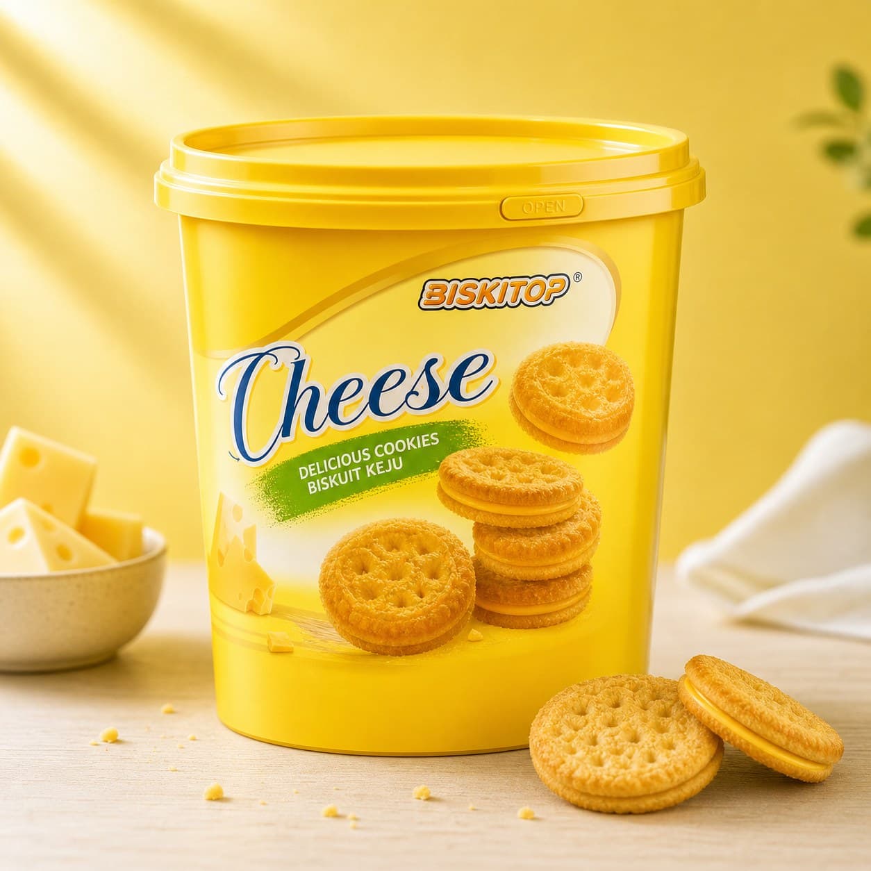 BISKITOP BISKUIT CHEESE 400G